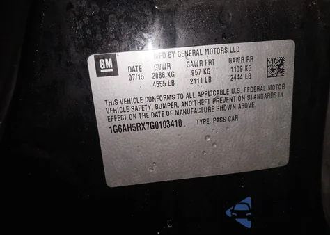 2016 Cadillac Ats Luxury Collection z USA, uszkodzony, nr VIN 1G6AH5RX7G0103410